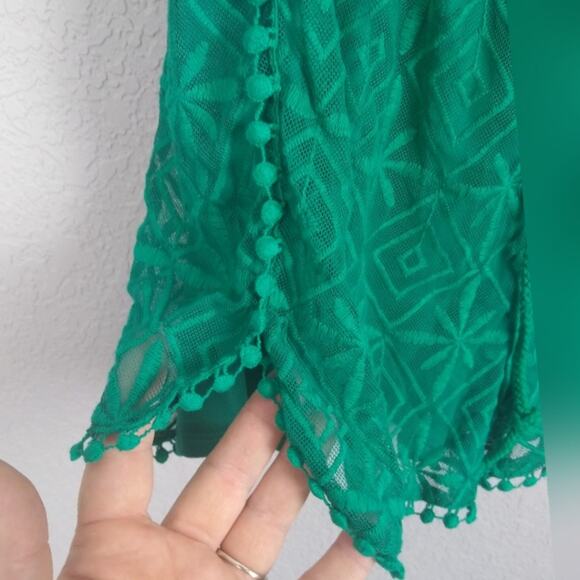 JACK by BB Dakota Laredo Romper Pepper Green Sz S - Picture 8 of 13